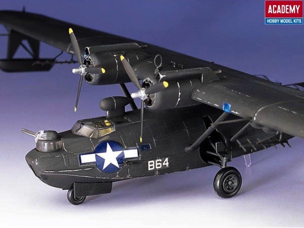 ACADEMY MODELS 1/72 PBY5A Black Cat Aircraft  ACD12487 
