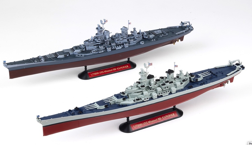 uss missouri diecast model