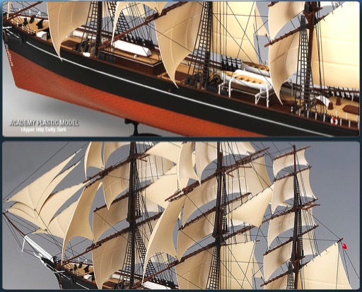 Scalehobbyist.com: Clipper Ship Cutty Sark by Academy Models