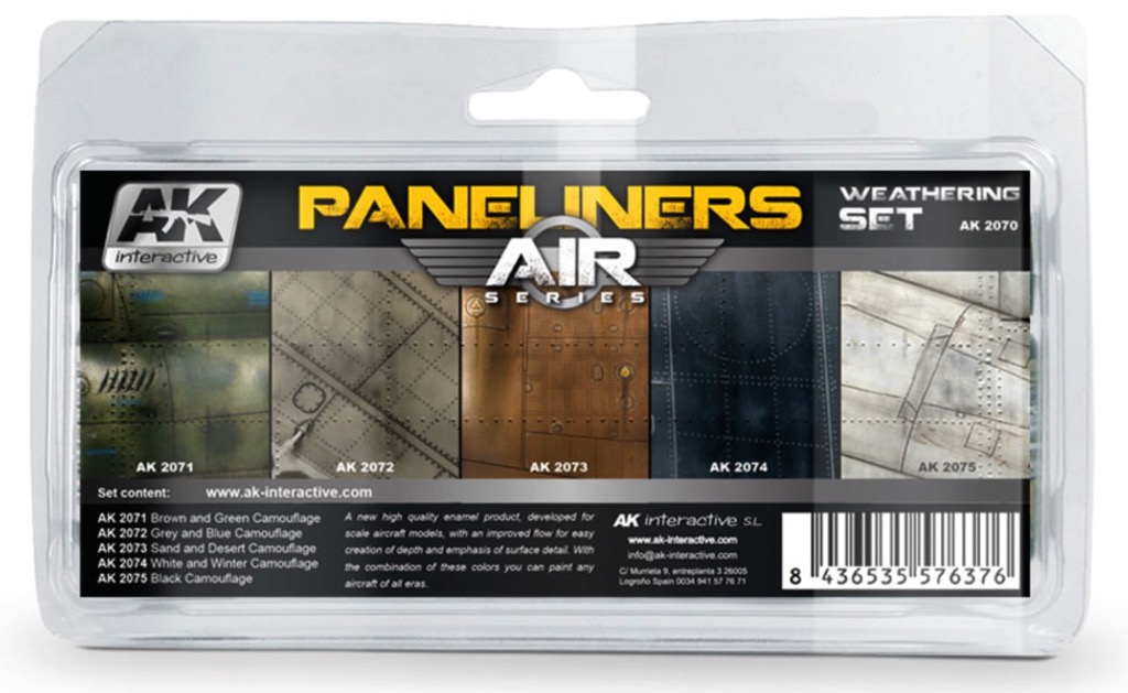  Panelliners Weathering Set Combo by AK Interactive