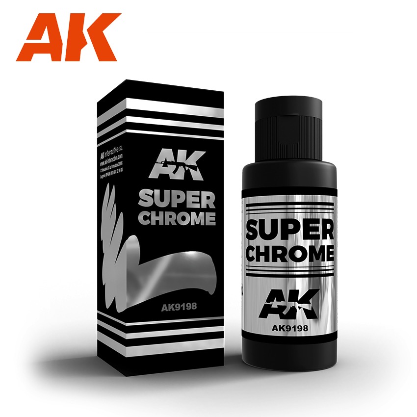  Super Chrome Paint 60ml Bottle by AK Interactive