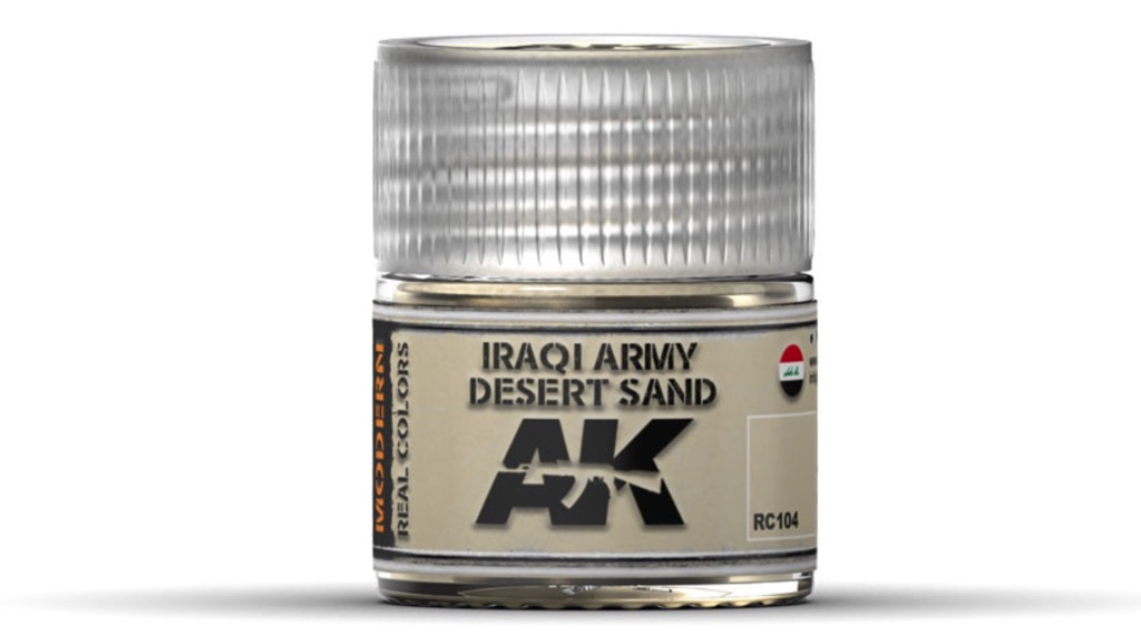 AK Interactive #AKI-RC104 Real Colors:Iraqi Army Desert Sand Acrylic Lacquer 