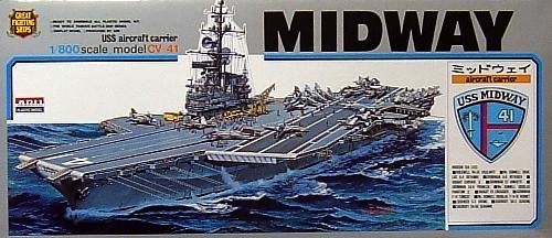 Microace Arii-07 618080 USS Carrier Midway CV-41 1/800 scale kit 