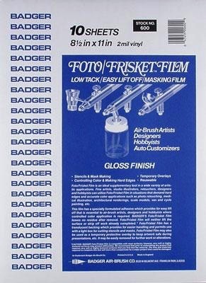Badger Air-Brush Co. Foto/Frisket Film Sheets