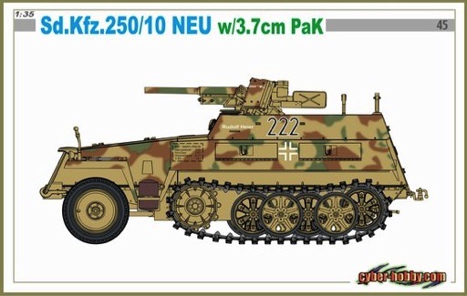 Sd.Kfz. 251/10 Ausf. C, 3.7cm Pak, winter - Artitecshop