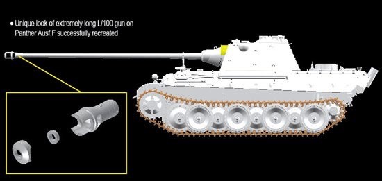 Dragon 1/35 6799 Sd.Kfz.171 Panther Ausf.F w/7.5cm KwK42 L/100 Panzer