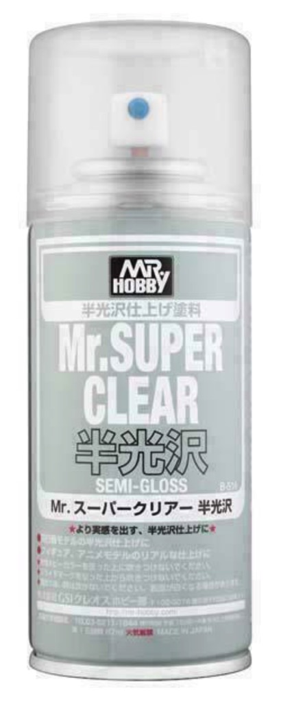  Mr Super Clear Semi-Gloss Spray by Gunze Mr Hobby