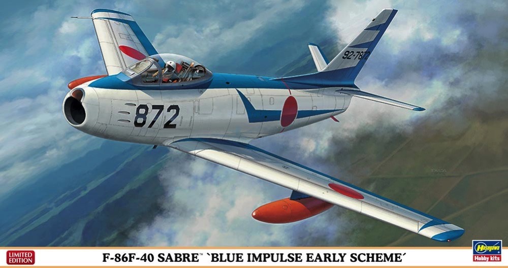 Scalehobbyist.com: F-86f-40 Sabre Blue Impulse Early Scheme