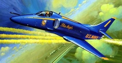 Scalehobbyist.com: A-4F Skyhawk Blue Angels by Hasegawa Models