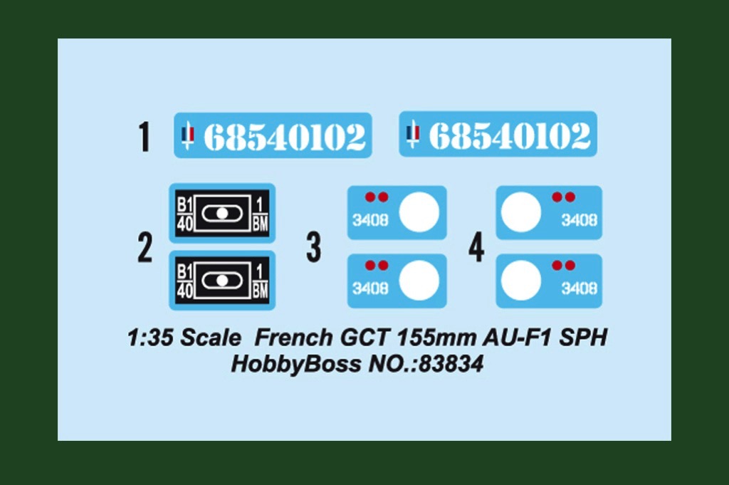 HBB83834 Hobbyboss 1:35 French GCT 155mm AU-F1 SPH 