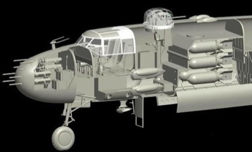 B 25j Mitchell Clear Version W Glass Nose Option