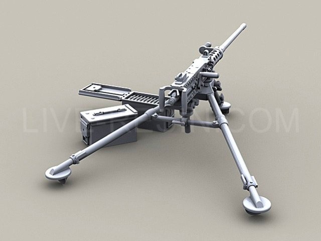 Scalehobbyist.com: M2 Browning .50 Caliber Machine Gun on M3