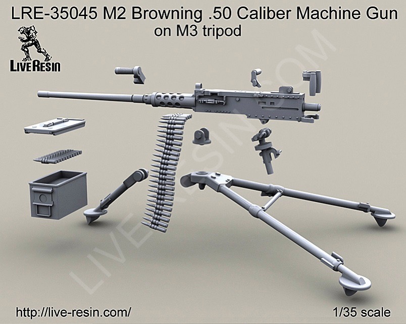 Scalehobbyist.com: M2 Browning .50 Caliber Machine Gun on M3