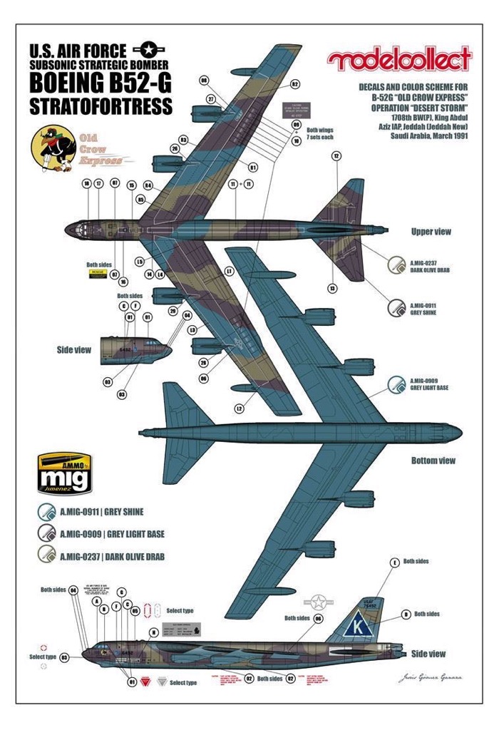 Usaf B 52g Stratofortress Strategic Bomber By