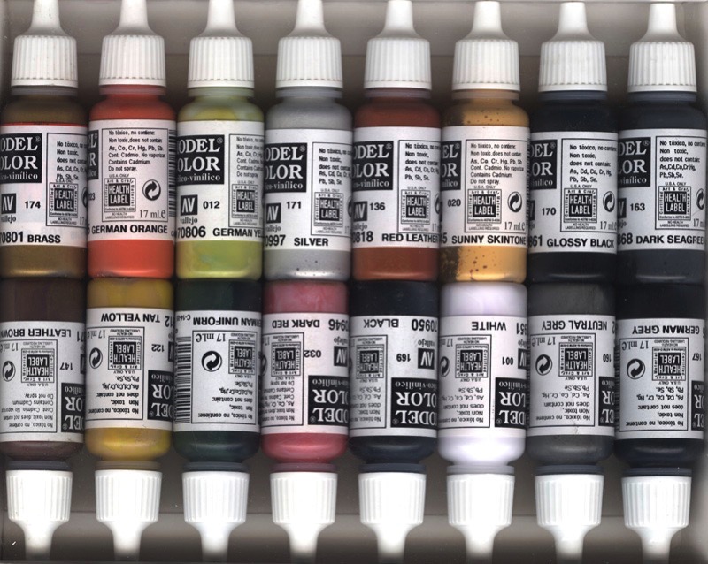  WWII German Model Color Paint Set by Vallejo Acrylics