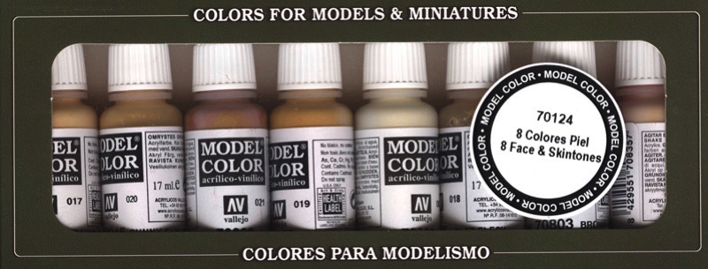 Vallejo Skin Tones Paint Set (8 Color) Paint