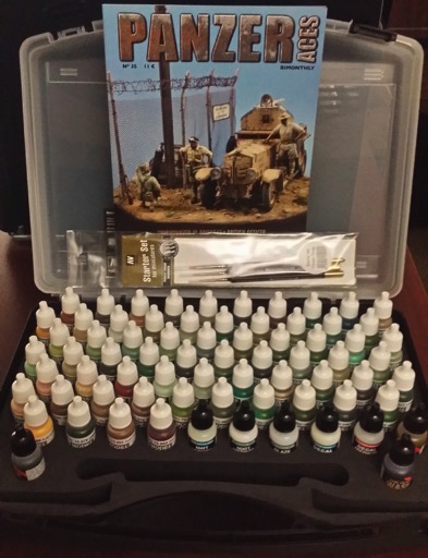 Michigan Toy Soldier Company : Vallejo - Vallejo Panzer Aces Paint Range  Gift Box Set With Carry Case