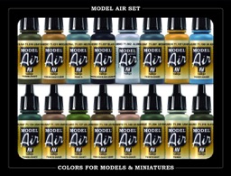  WWII Allied Forces Model Color Paint Set by Vallejo  Acrylics