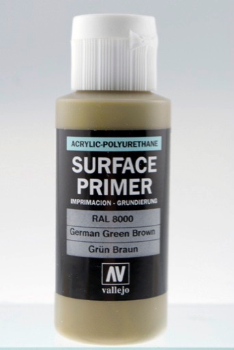 Vallejo Surface Primer (German Green Brown) - 60mL