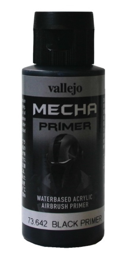 Black Primer Mecha Color 60ml Bottle Vallejo Paint