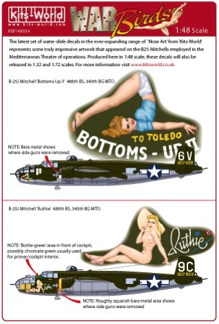 Kits-World 1/48 B-25J Mitchell Nose Art # 48035 